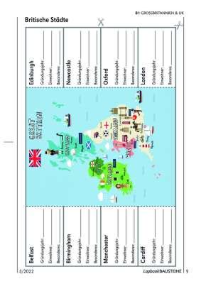 Großbritannien UK Lapbook Bausteine Lapbook Bausteine