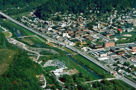 Harlan County Ky The By Pass Aerial View Kentucky Harlan Kentucky