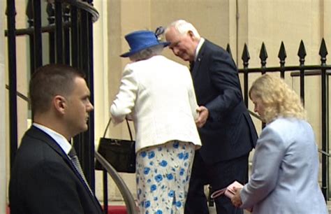 Governor General Breaches Royal Protocol By Touching Queen To Avoid Her