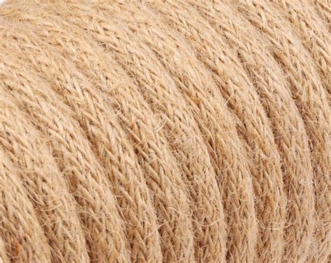 Fabric Cable Round Rawyarn Jute 8mm Baran Kablo A Ş