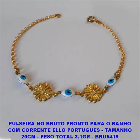 PULSEIRA NO BRUTO PRONTO PARA O BANHO CORRENTE ELLO PORTUGUES