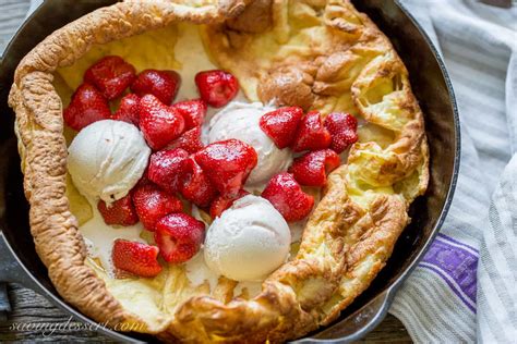 Dutch Baby With Strawberries Saving Room For Dessert