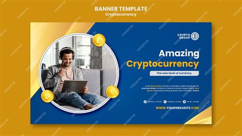 Free Psd Cryptocurrency Horizontal Banner Template