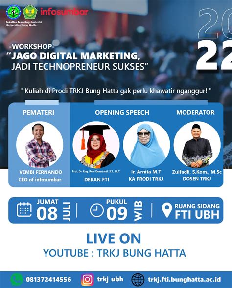 Kuliah Umum Jago Digital Marketing Jadi Technopreneur Sukses Bersama