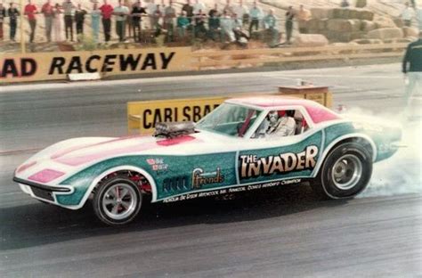 The Invader Corvette Funny Car Car Humor Funny Car Drag Racing