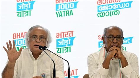 Bharat Jodo Yatra Congress Made Distance From Jairam Ramesh Digvijay Singh Statement On Surgical