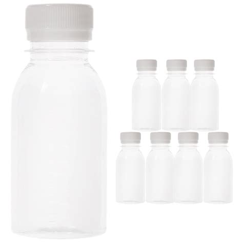 Nuolux Pcs Juice Bottles With Caps Reusable Clear Bottle Empty Plastic