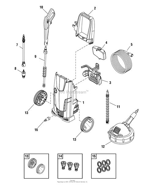 Electric Pressure Washer Diagram Parts Washer Pressure Simon