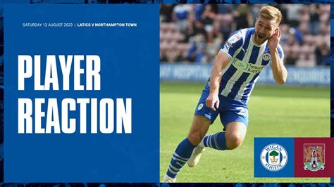 Wigan Athletic Fc Callum Mcmanaman Northampton Town H Reaction