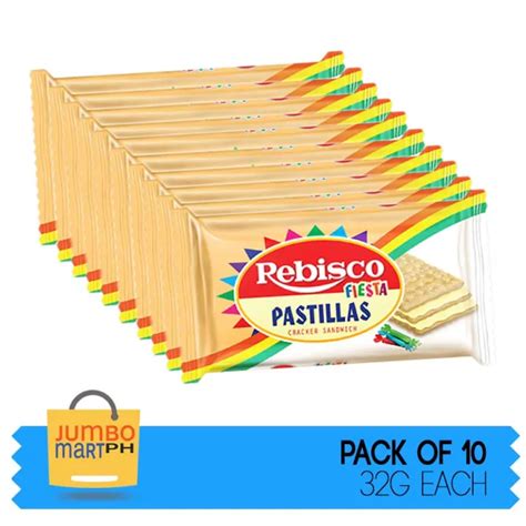 Rebisco Fiesta Pastillas Cracker Sandwich G Pack Of Lazada Ph