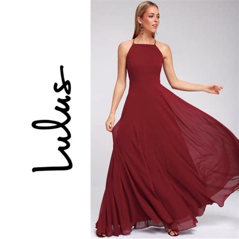 Lulus Dresses New Lulus Mythical Kind Of Love Burgundy Maxi Dress