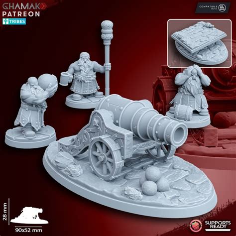 DWARFS KINGDOMS DWARVEN CANNON Wargame Exclusive Fantasy