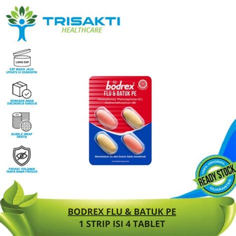 Jual Bodrex Flu Dan Batuk Pe Strip Tablet Shopee Indonesia