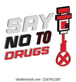 Say No Drugs International Anti Drug Stock Vector Royalty Free