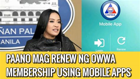 Paano Mag Renew Owwa Membership Using Mobile Apps For Kapwa Ofw Youtube