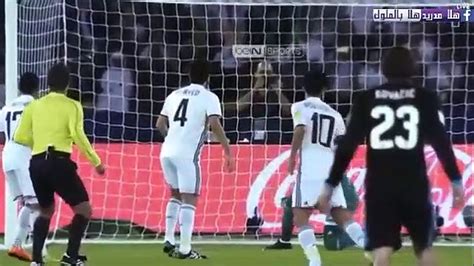 الشوط الاول مباراة ريال مدريد و الجزيرة الاماراتي 2 1 نصف نهائي كاس