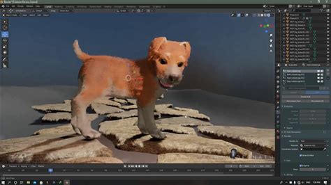 Dog Texture Painting In Blender Youtube