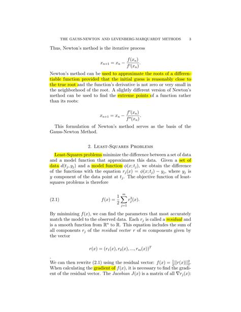 SOLUTION 8 Gauss Newtons Method Studypool