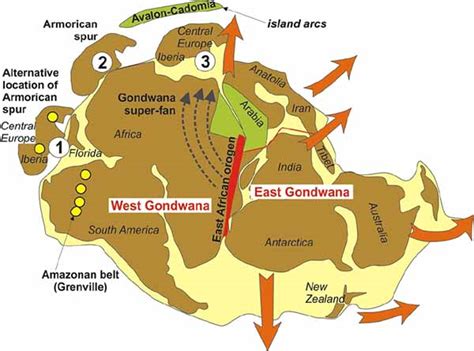 Gondwana Then And Now