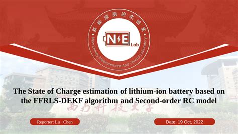 Pdf The State Of Charge Estimation Of Lithium Ion Battery Based On The Ffrls Dekf Algorithm