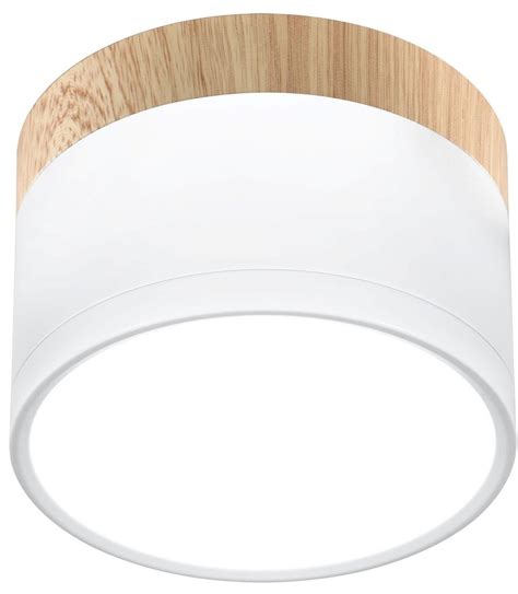 Stropna Svetilka Tuba W Led K Cm White Wood Kupiti Za Z