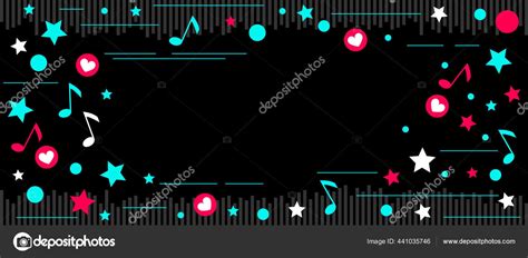 Party Abstract Background Vector Illustration Tiktok Service Tiktok