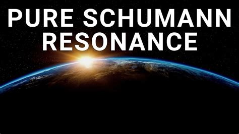 Pure Schumann Resonance 6 Hours Of Healing 7 83 Hz Theta Binaural