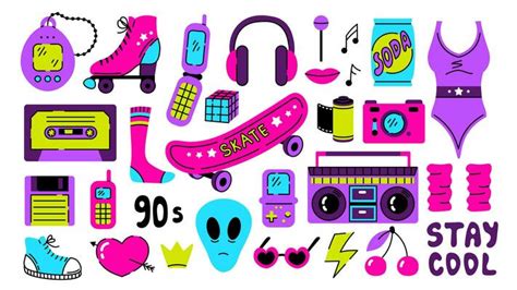 90s Elements Vector Art Icons And Graphics For Free Download