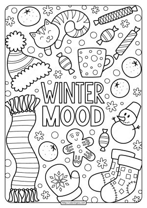 Winter Coloring Pages Free Pdf Printables