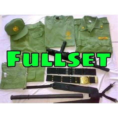 Jual Tersedia Cod Seragam Linmas Baju Hansip Komplit Set Grosir