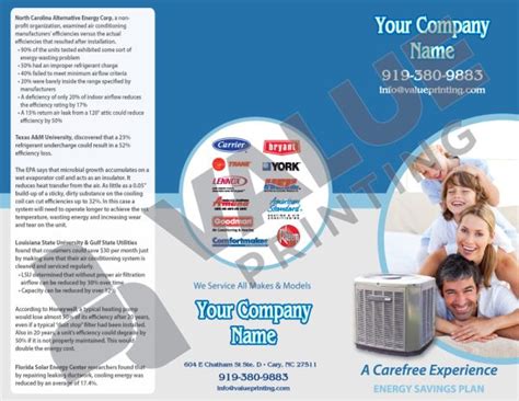 Hvac Preventative Maintenance Brochure 02 Value Printing