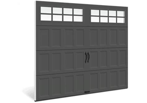 Bridgeport Steel Recessed Panel Steel Insulated Shaker Style Garage