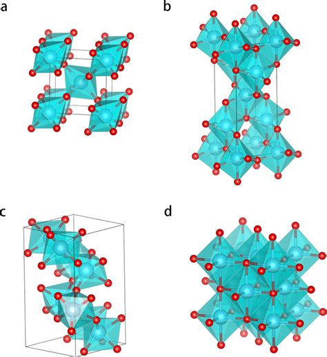 Structure Of The Tio X Polymorphs A Rutile B Anatase C