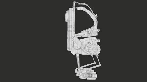 Industrial Exoskeleton Cray-X Red 3D Model by Locus Models