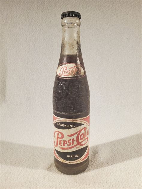 Vtg Full 10 Oz 1950’s Pepsi Cola Soda Bottle Durham Burlington N C Ebay