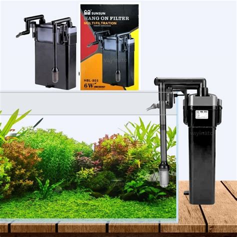 VAYINATO Sunsun Hbl Series Hang On Back Cannister Filter For Aquarium