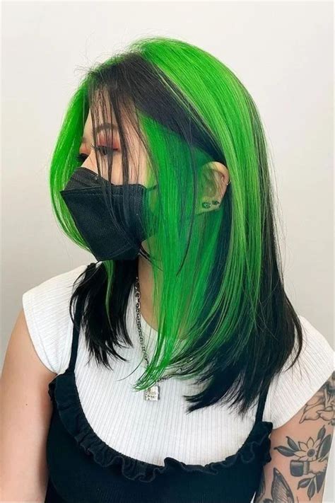 Going Green With Your Hair How To Rock A Bold New Look Dyed Hairstyle Green Hair Colors