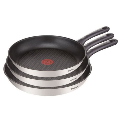 Tefal Daily Cook Set De Sartenes De Acero Inoxidable De 20 24 Y 26 Cm