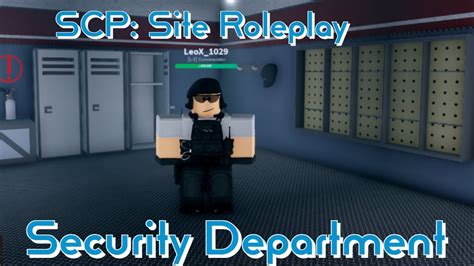 Being A Security Department In SCP Site Roleplay Roblox YouTube