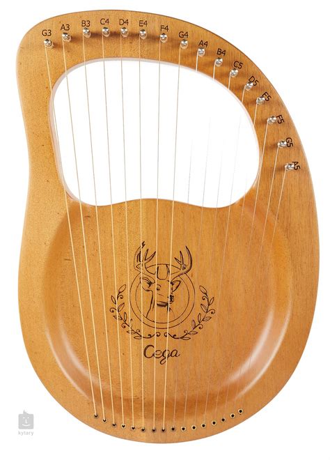 CEGA Lyre Harp Rounded 16 Strings Natural Opened Lyre Kytary Ie