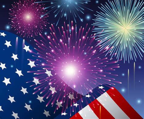 4th Of July Fireworks Background Vector Art & Graphics | freevector.com