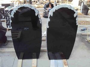 Shanxi Black Monuments Russian Style Shanxi Black Granite Monuments