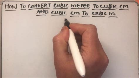 Cubic Meter Conversion Chart