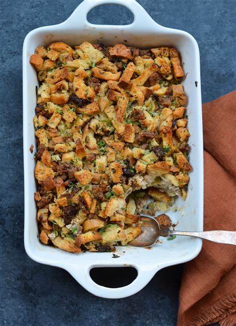 Easy Sausage And Herb Stuffing Once Upon A Chef