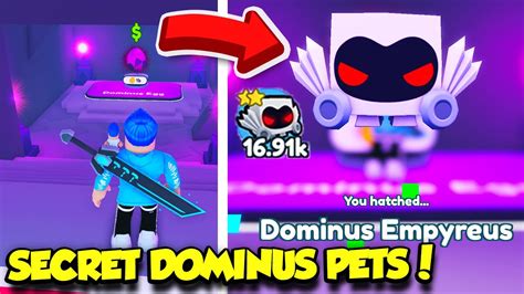 I Opened Secret Dominus Eggs In Pet Simulator X And I Got This