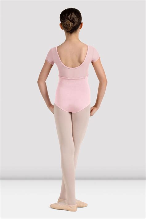 Girls Mirella Miami Cap Sleeve Leotard Pink Bloch Dance Eu