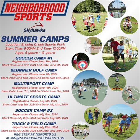 Neighborhood Sports X Skyhawks Camps Brushy Creek Sports Park