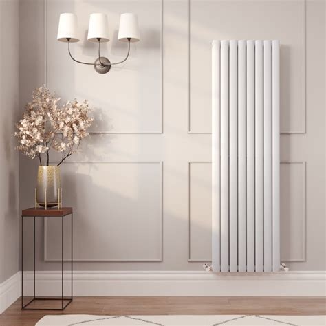 Milano Aruba White Vertical Designer Radiator Various Sizes