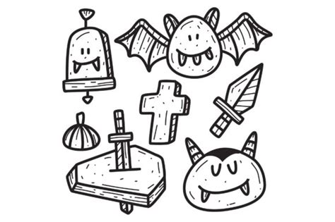 Doodle Cartoon Kawaii Vampire Graphic By Akhmadmutohar83 Creative Fabrica