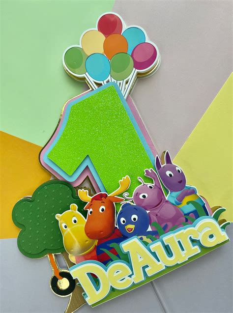 The Backyardigans Cake Topper Backyardigans Birthday Etsy